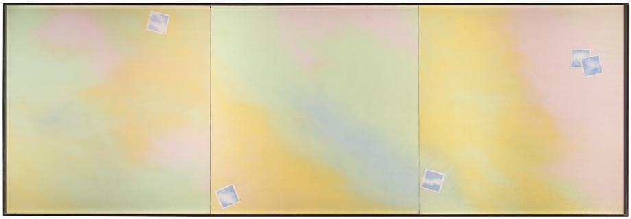 Cloud-Photograph Triptych 1969-70 Oil and pencil o...