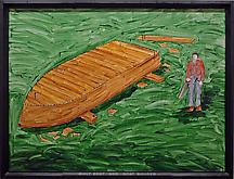 Neil Jenney (b. 1945) Built Boat and Boat Builder...