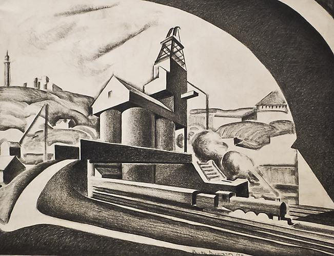 Preston Dickinson (1889-1930) Industrial Landscape...