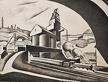 Preston Dickinson (1889-1930) Industrial Landscape...