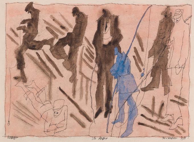 Lyonel Feininger Die Angler (The Anglers), 1915 Wa...